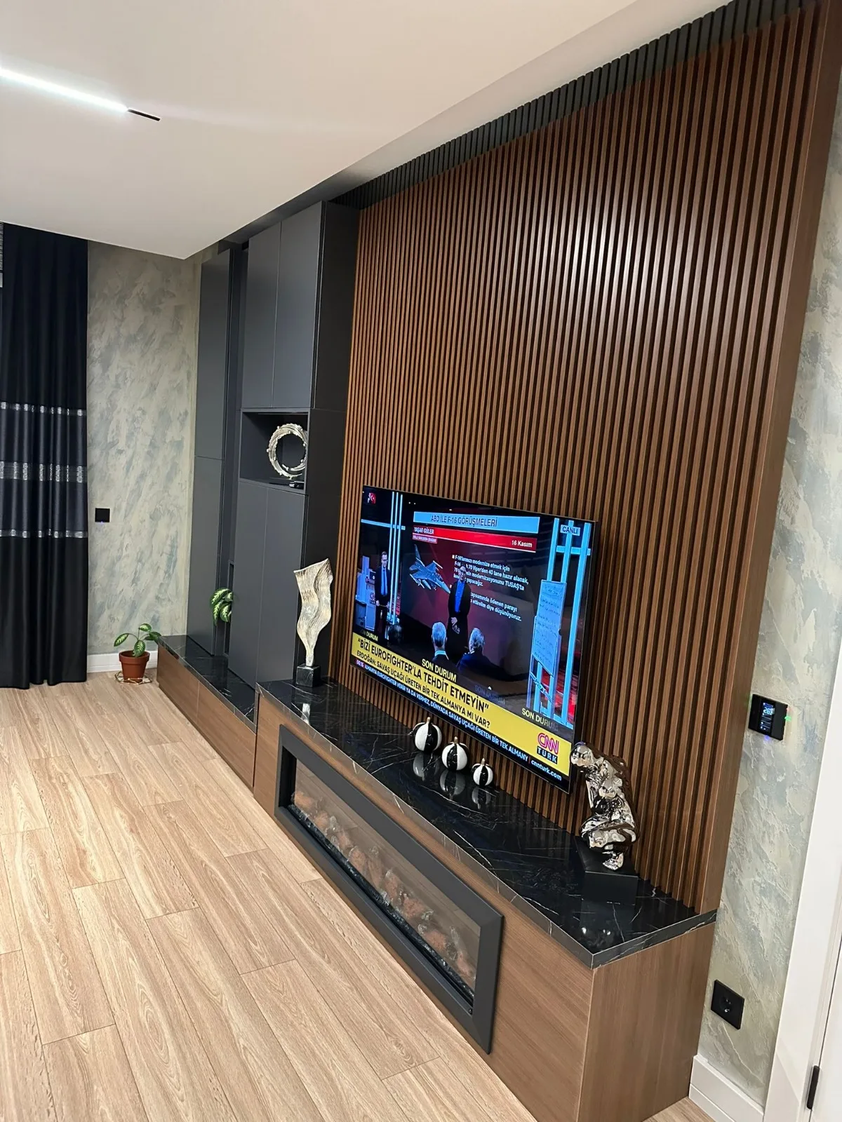 Şömineli Tv Ünitesi 